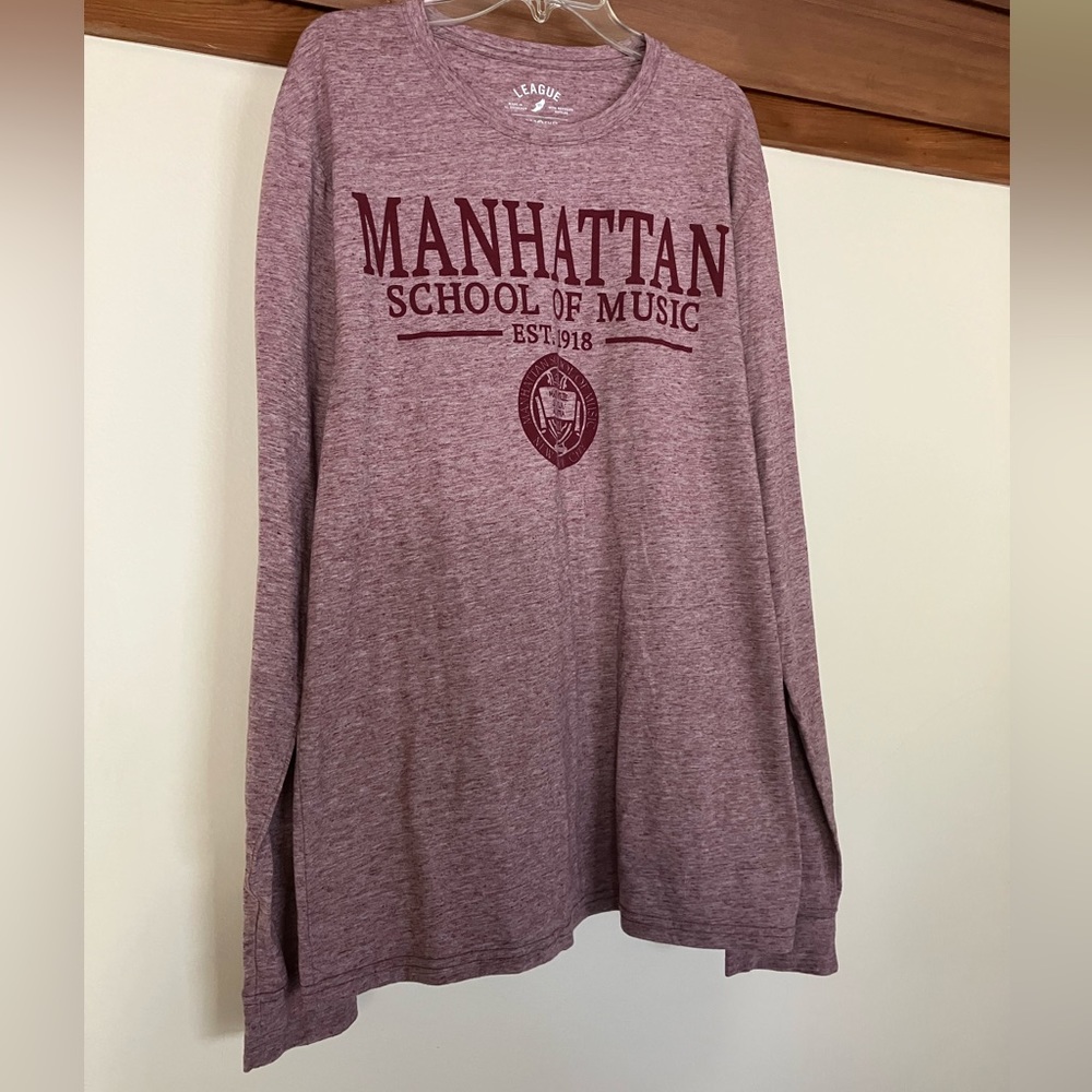 5/$15 Long Sleeve Manhattan School of Music Lightweight T-Shirt Size Unisex L